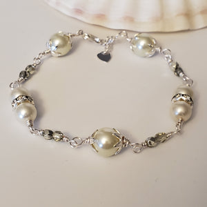 Cream Glass Pearl-Set