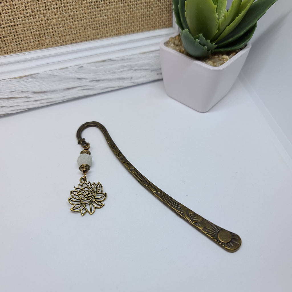 Lotus Flower~ Antique Bronze~ Bookmark